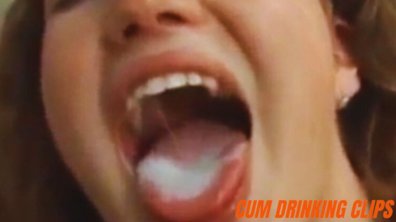 Amber Simpson swallowing cum, interracial blowjob, cum in mouth and swallowing, woman swallowing black man's cum, bbc jerking