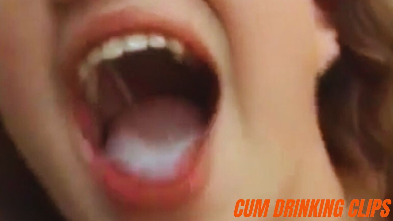 Amber Simpson swallowing cum, interracial blowjob, cum in mouth and swallowing, woman swallowing black man's cum, bbc jerking