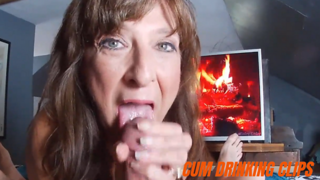Perverted gilf sex prays and swallowing husband’s sperm