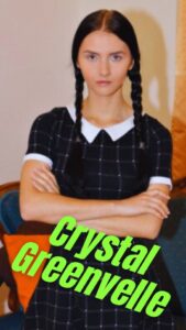 Crystal Greenvelle Performer AKA Nastia Birthday May 24, 1997 Astrology Gemini Birthplace Russia Ethnicity Caucasian Nationality Russian Hair Color Black Height 5 feet, 3 inches (160 cm) Weight No data Measurements 32D-24-32 Tattoos Small heart on left ankle Piercings Nipples