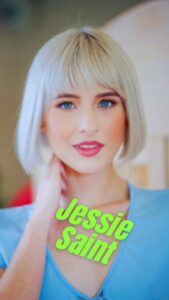 Jessie Saint Performer AKA Jesse Saint, Jess Birthday March 7, 2000 Astrology Pisces Birthplace Las Vegas, NV, USA Ethnicity Caucasian Nationality American Hair Color Blond Height 5 feet, 3 inches (160 cm) Weight 99 lbs (45 kg) Measurements 33A-24-31 Tattoos"The Devil Made Me Do It" inside heart on left buttock; (Later) Small outline of a heart on right side of lower abdomen