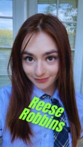 Reese Robbins Performer AKA Reese, Reese, Reese Oliver Birthday November 26, 2001 Astrology Sagittarius Birthplace USA Ethnicity Caucasian Nationality American Hair Color Brown Height 5 feet, 3 inches (160 cm) Weight No data Measurements 34A-27-32