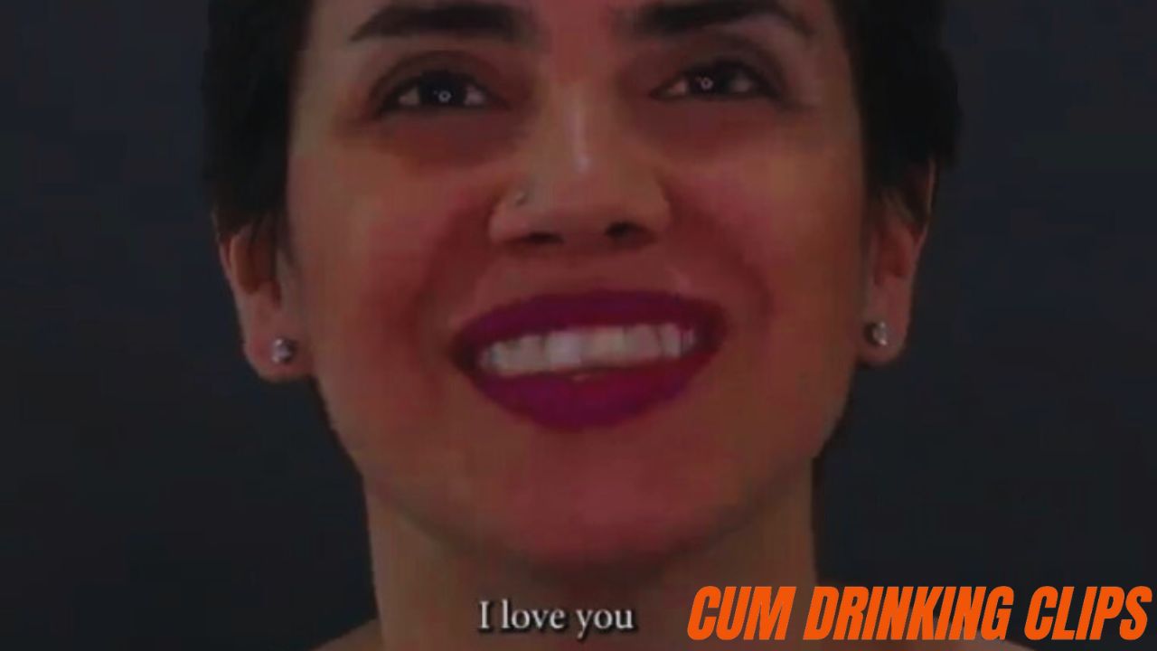 Homemade adult video amateur pov MILF Argentine brunette wearing lipstick short hair swallowing cum semen jizz sepem semen, cumming in woman's hand, sperm in mouth, red lipstick oral sex