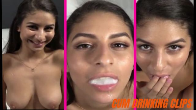 Nympho Nina North cum in mouth and swallowing