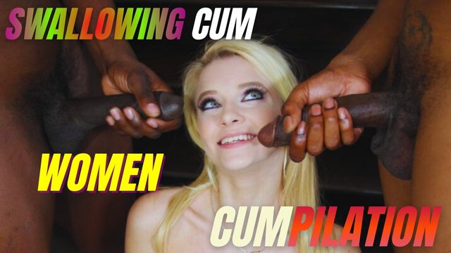 Porn actresses swallowing jizz – Compilation