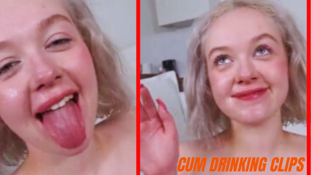 Cute teen girl petite intense anal sex and DP and drinking cum load – Eva Barbie