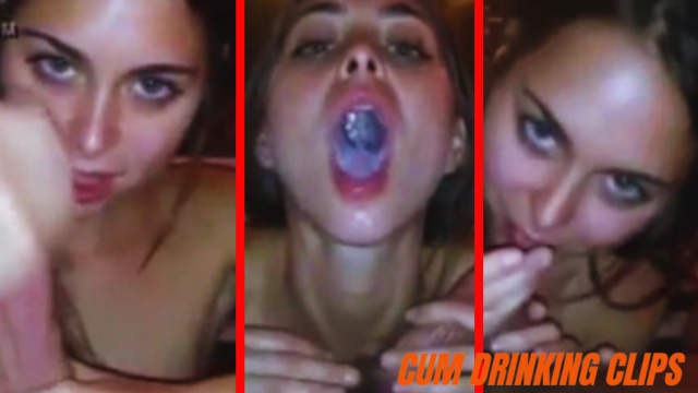 POV Riley Reid excellent handjob and drinking milk from the cock