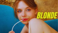 Porn video blonde woman takes on blowjob and swallowing cum