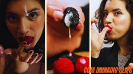 Argentinian woman eating cum with candy – Compilation