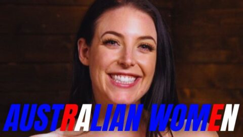Australian women swallowing cum in a porn video