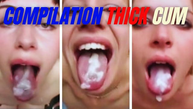 Women swallowing thick semen – Compilation
