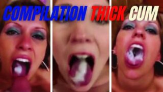Women swallowing thick jizz – POV compilation