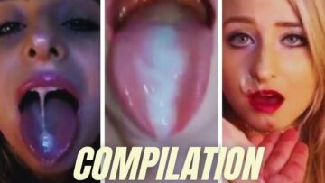 Amateur blonde wife swallowing semen in porn video – Compilation