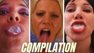 Thirsty women swallowing jizzload – Compilation